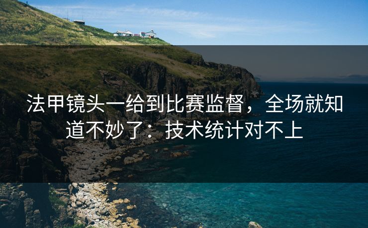 法甲镜头一给到比赛监督，全场就知道不妙了：技术统计对不上